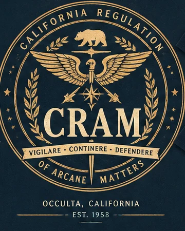 Sceau du C.R.A.M. — Bureau d’Occulta, établi en 1958