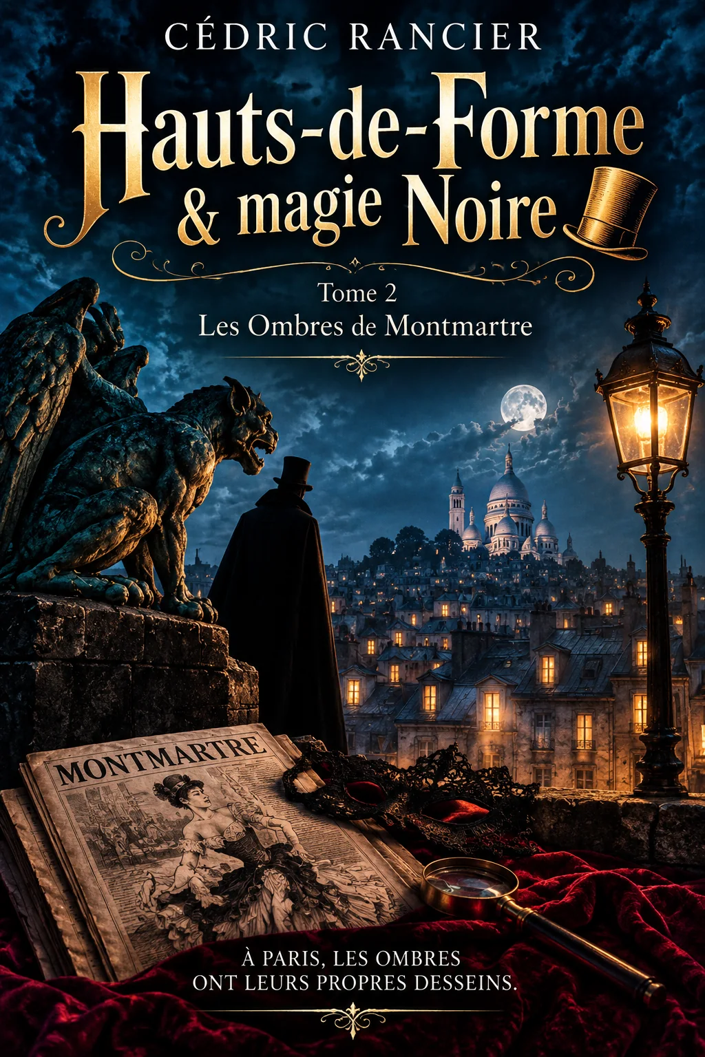 Couverture de Hauts-de-Forme & Magie Noire tome 2, Les Ombres de Montmartre