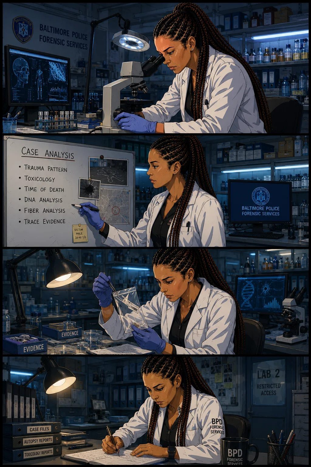 Séraphine Séraf Boudreaux, experte médico-légale